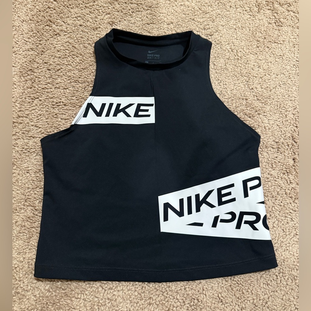 Nike Pro Black Dri-FIT Top - size small